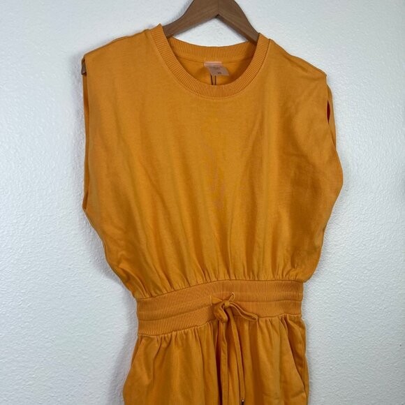 Calia Extended Shoulder Midi Dress Glowing Umber NWT Women’s Size XS - Picture 3 of 9
